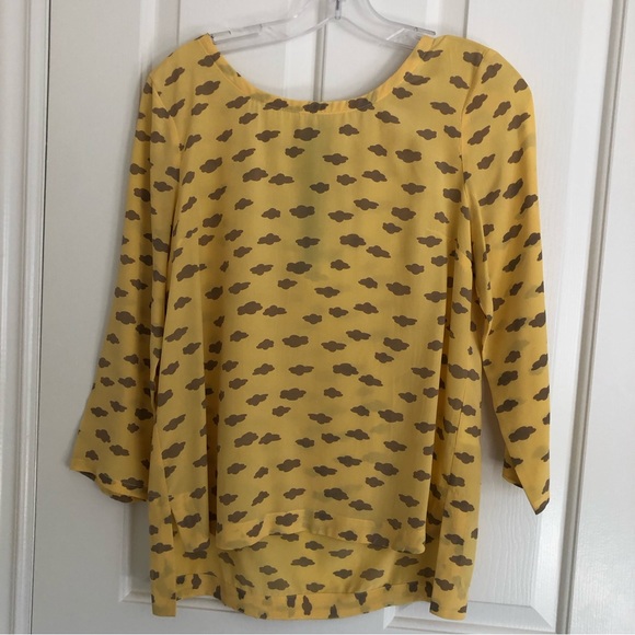Anthropologie Maeve Linosa Silk Top Sz Sm - Picture 2 of 11